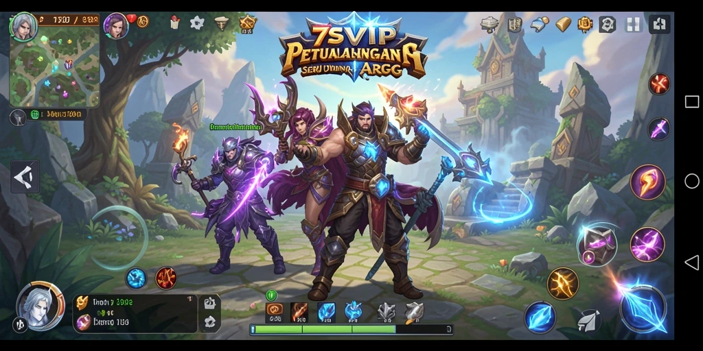 Tampilan gameplay menegangkan dalam 7SVIP dengan pertempuran epik.