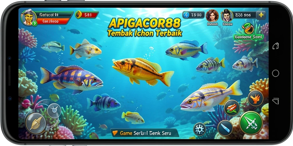 Tampilan gameplay seru di APIGACOR88 yang penuh warna.