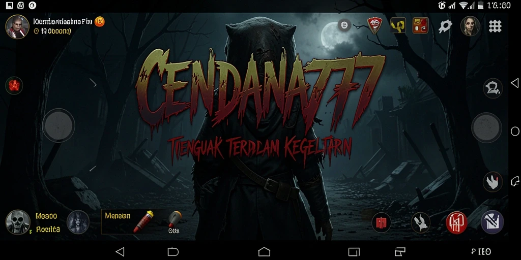 Tangkapan layar menunjukkan aksi mencekam dalam permainan horor.