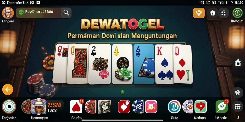 Tampilan gameplay seru dan kompetitif DEWATOGEL.