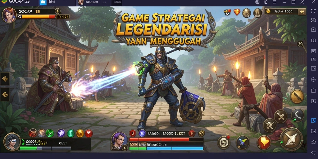 Screenshot GOCAP123 menampilkan aksi pertempuran strategis yang mendebarkan.