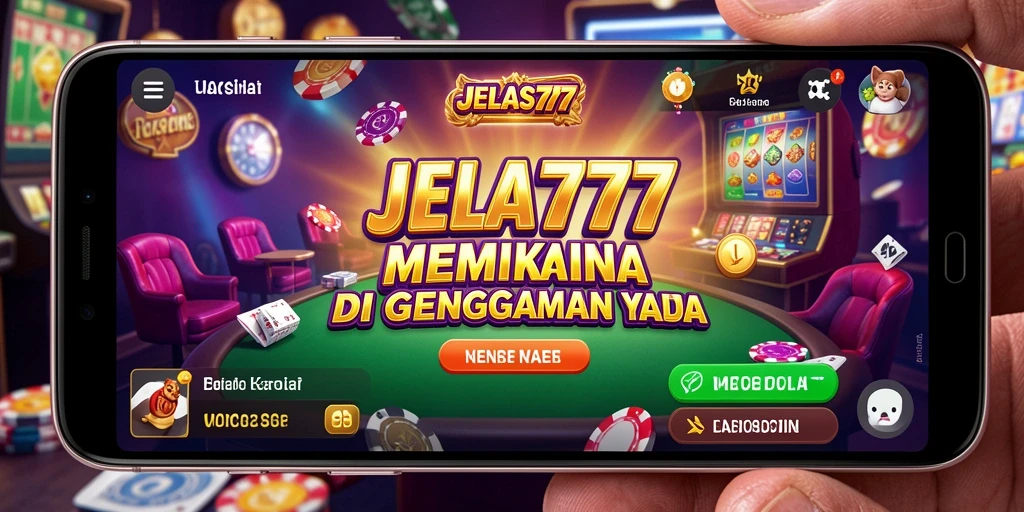 Tampilan gameplay menarik dari aplikasi Kasino JELAS777.