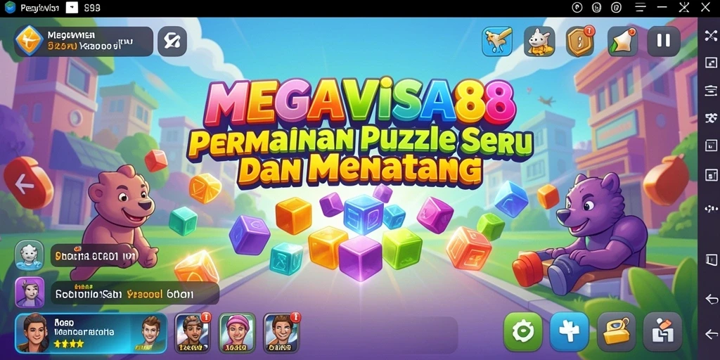 Tampilan gameplay seru dari MEGAVISA88 saat menyelesaikan puzzle.