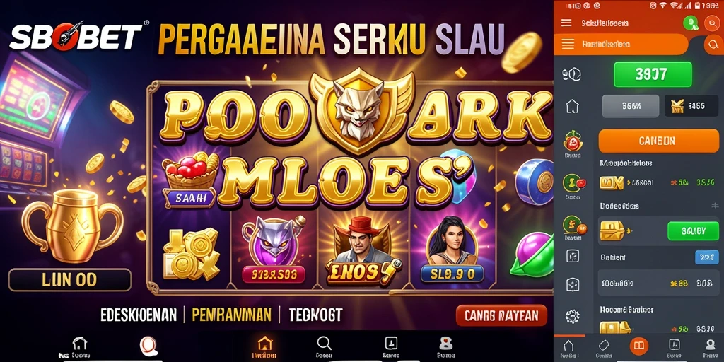 Tampilan menarik dari gameplay SBOBET yang penuh warna dan fitur slot.