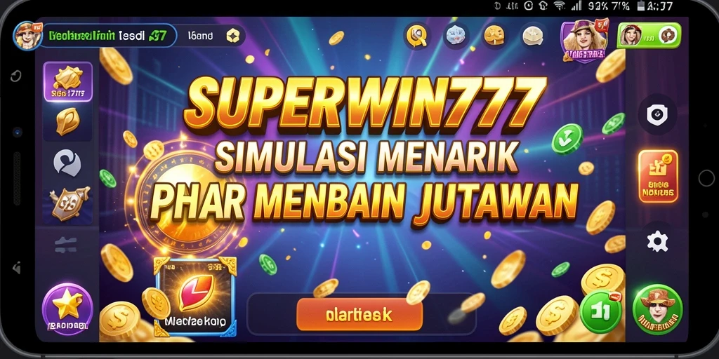 Tampilan menarik dari gameplay SUPERWIN777 yang mendebarkan.